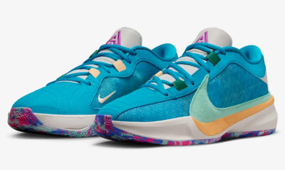 Giày Nike Zoom Freak 5 ‘Greece x Nigeria’ DX4985-400 - Ảnh 3