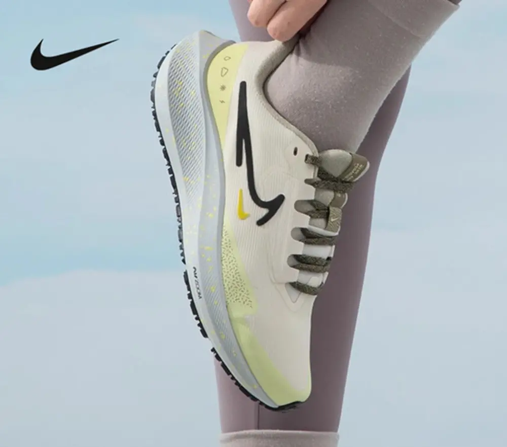 Giày Nike Air Zoom Pegasus 39 Shield 'Pale Ivory Luminous Green' DO7626-100 - Ảnh 4
