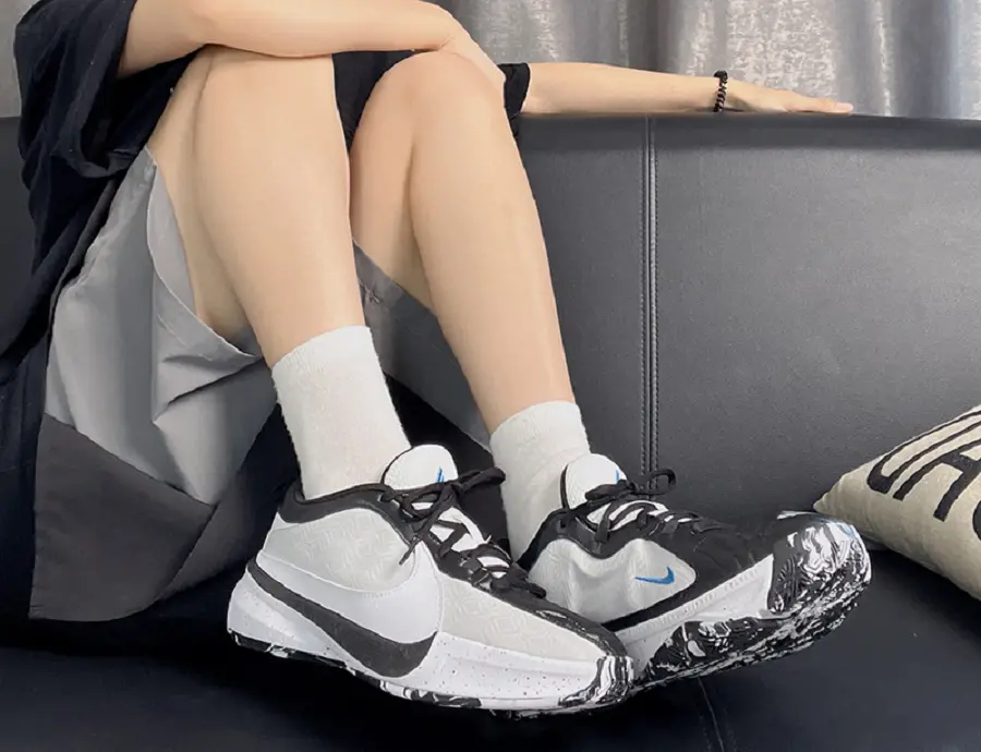 Giày Nike Zoom Freak 5 Oreo (GS) 'Black White' DZ4486-100 - Ảnh 5