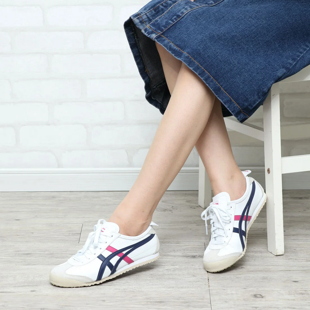 Giày Onitsuka Tiger Mexico 66 ‘White Navy Pink’ THL7C2-0154 - Ảnh 3