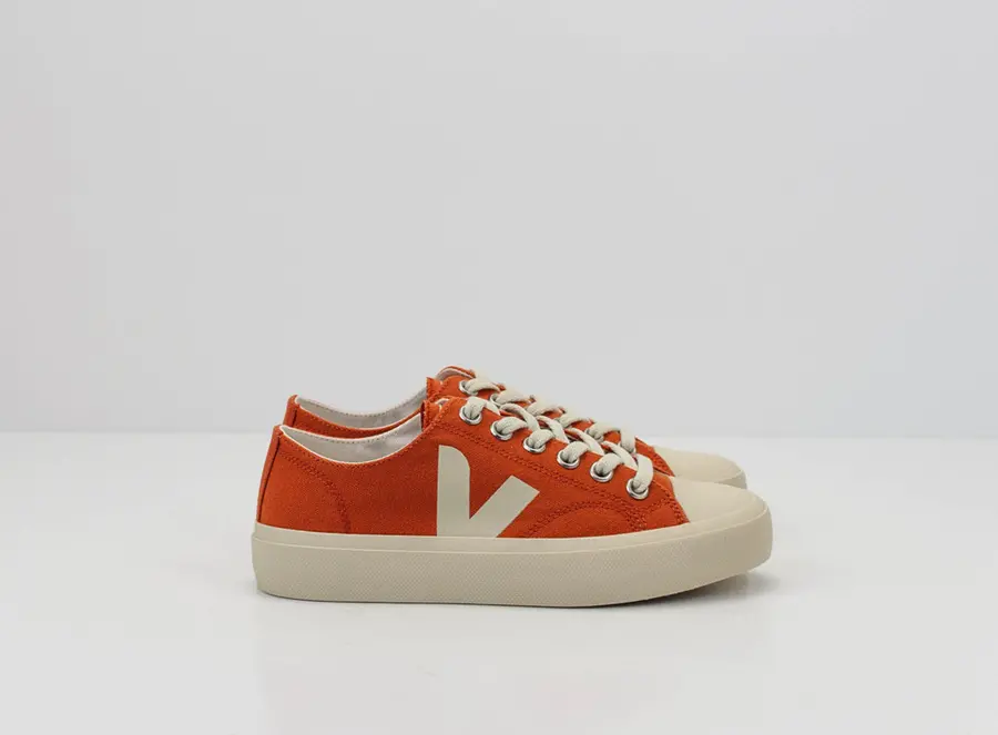 Alternative view of Giày Veja WATA II Canvas 'Orange/White' PL0103513