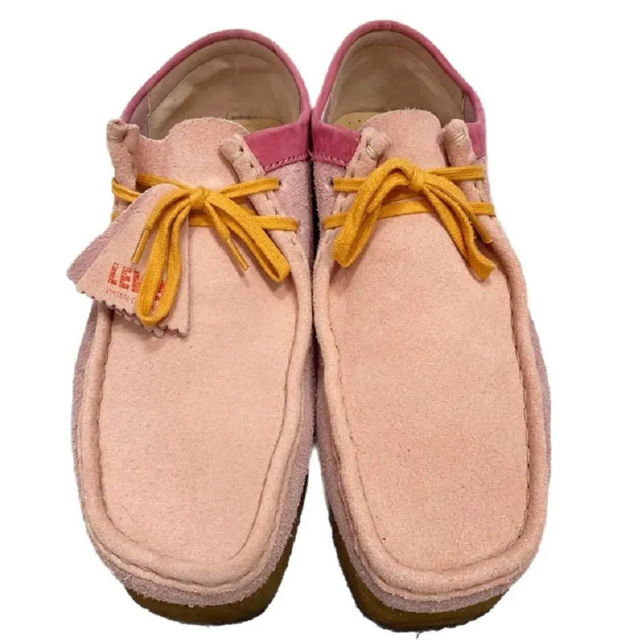 Giày Clarks x Levi's Vintage Clothing Wallabee Pink 26160322 - Ảnh 3