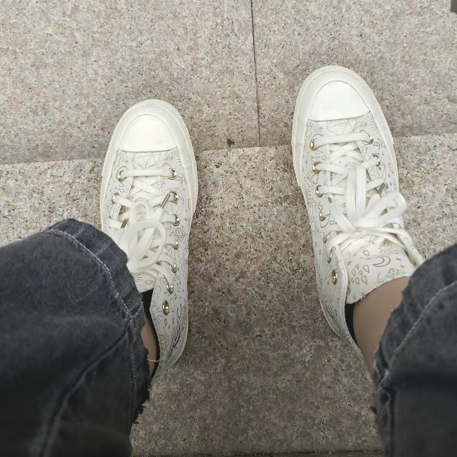 Giày Converse Chuck Taylor All-Star 70 Hi Elements Print ‘Egret Gold’ A02207C - Ảnh 3