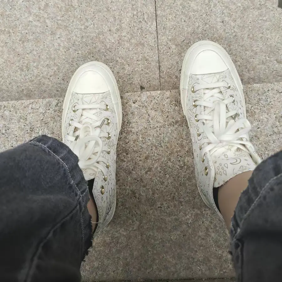 Giày Converse Chuck Taylor All-Star 70 Hi Elements Print ‘Egret Gold’ A02207C - Ảnh 3