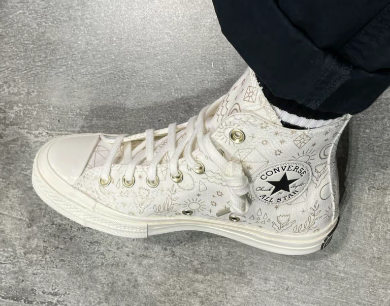 Giày Converse Chuck Taylor All-Star 70 Hi Elements Print ‘Egret Gold’ A02207C - Ảnh 2