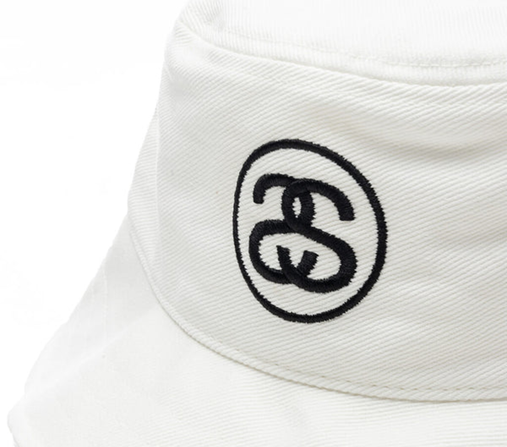 Mũ Stussy SS Link Deep Bucket Hat 'White' 1321105 - Ảnh 2