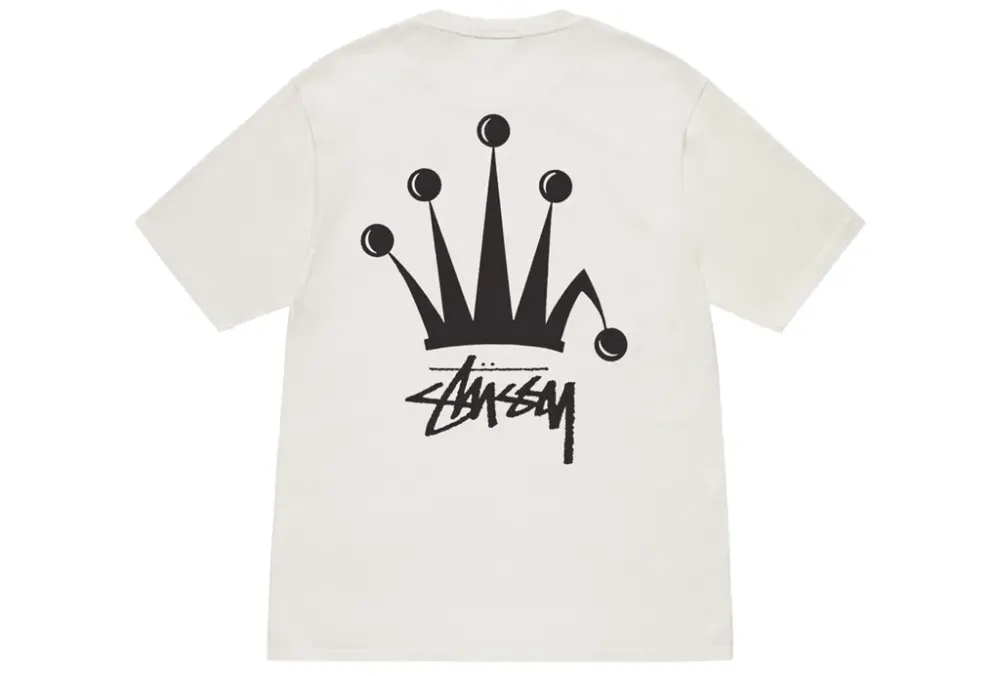 Alternative view of Áo Stussy Regal Crown Pigment Dyed Tee 'White' 1905002