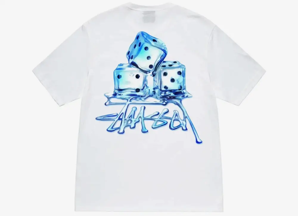 Alternative view of Áo Stussy Melted T-Shirt 'White' 1904900