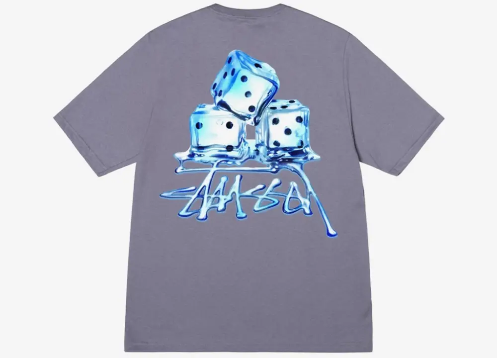 Alternative view of Áo Stussy Melted T-Shirt 'Grey' 1904900