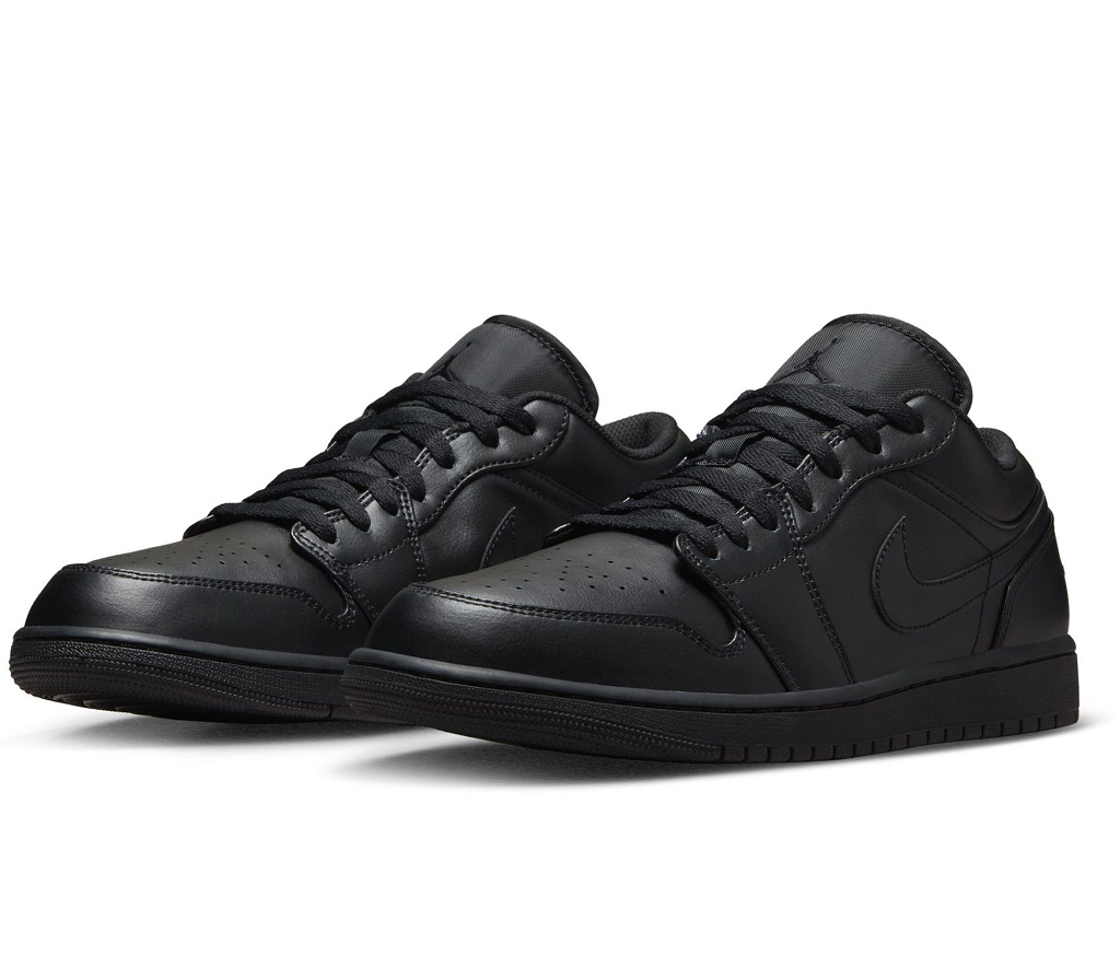 Giày Nike Air Jordan 1 Low 2022 'Triple Black' 553558-093 - Ảnh 8