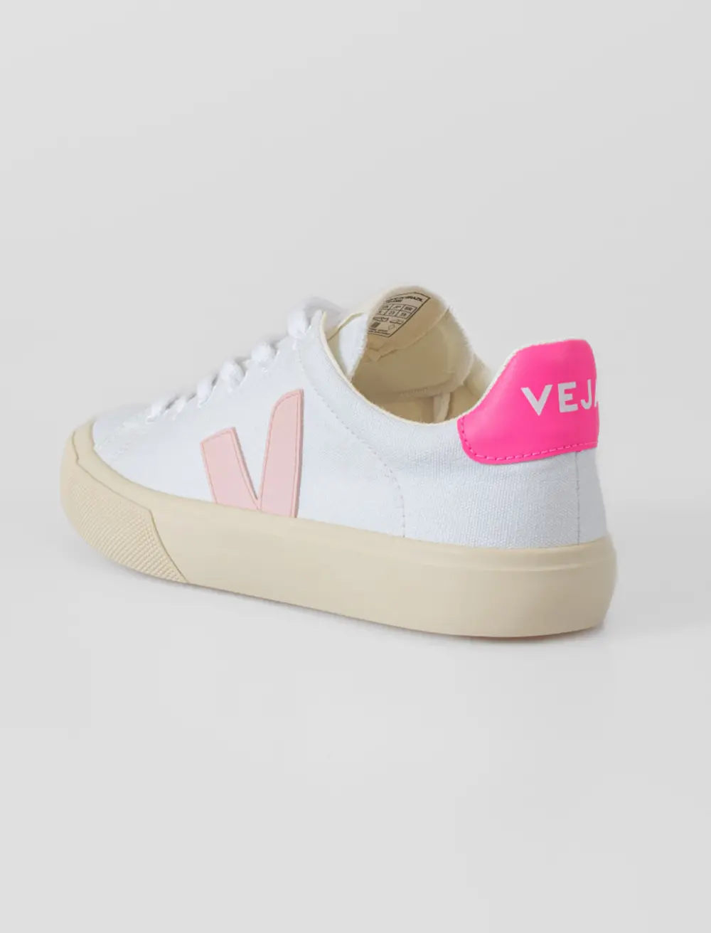 Giày Veja Campo Canvas 'White Light Pink' CA0103499 - Ảnh 3