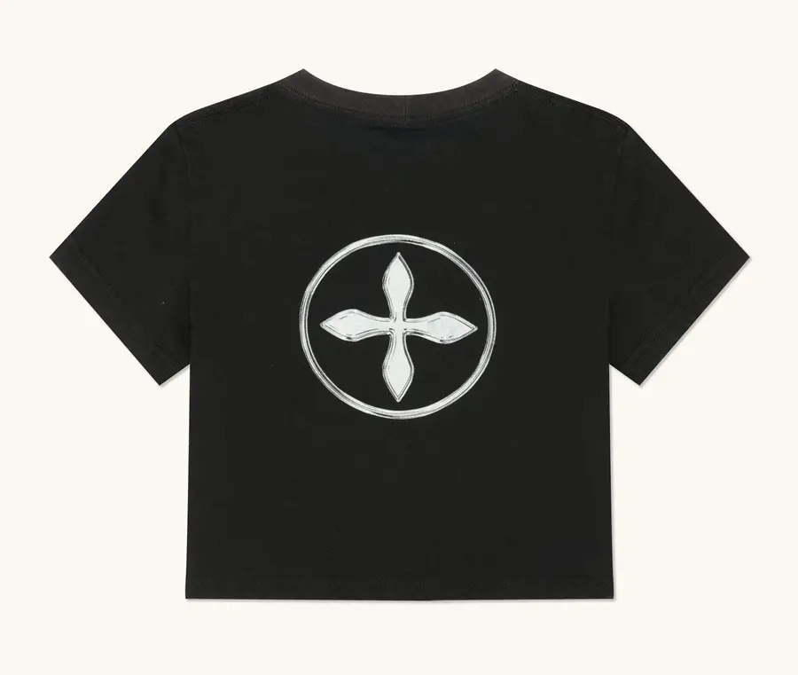 Áo SMFK Compass Cross Slim-Fit Tee 'Black' DT001B1 - Ảnh 5