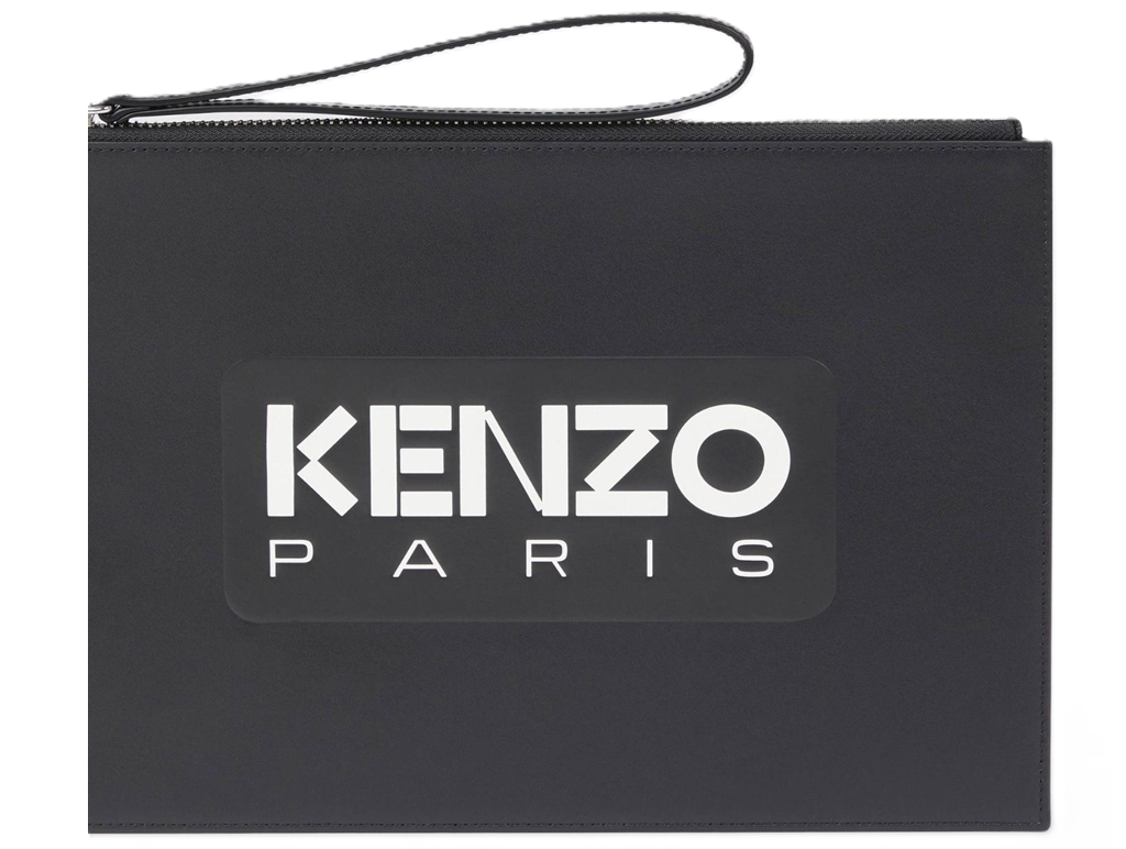 Túi Kenzo Large 'Kenzo Emboss' Leather Pouch 'Black' FE58PM822L44-99