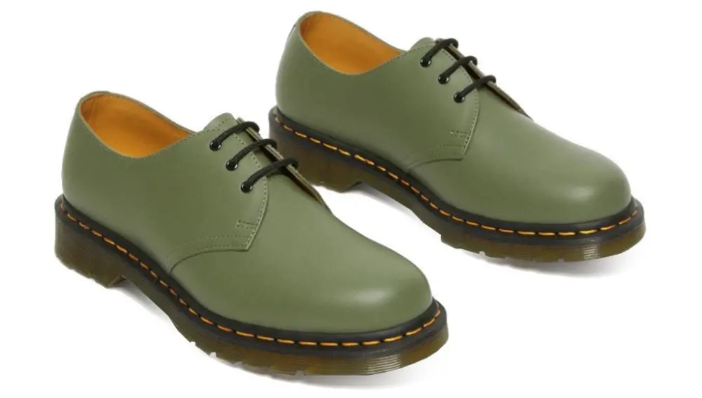 Giày Dr. Martens 1461 Smooth Leather Oxford 'Khaki Green' 27757384 - Ảnh 3
