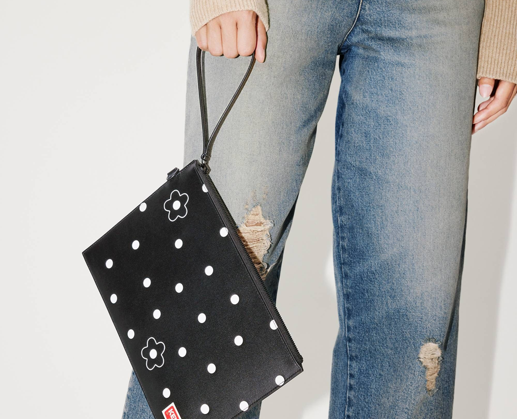 Túi Kenzo Stamp Large Leather 'Black' FD65PM722L45-99 - Ảnh 2