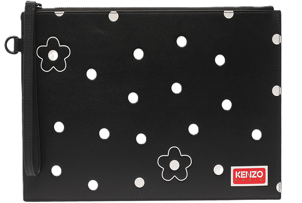 Túi Kenzo Stamp Large Leather 'Black' FD65PM722L45-99