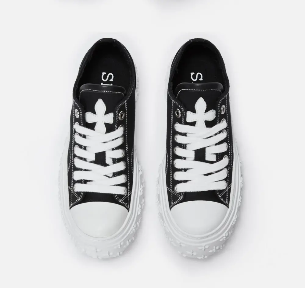 Giày SMFK Garden Vintage Skate Shoes 'Black White' S0001BW - Ảnh 5