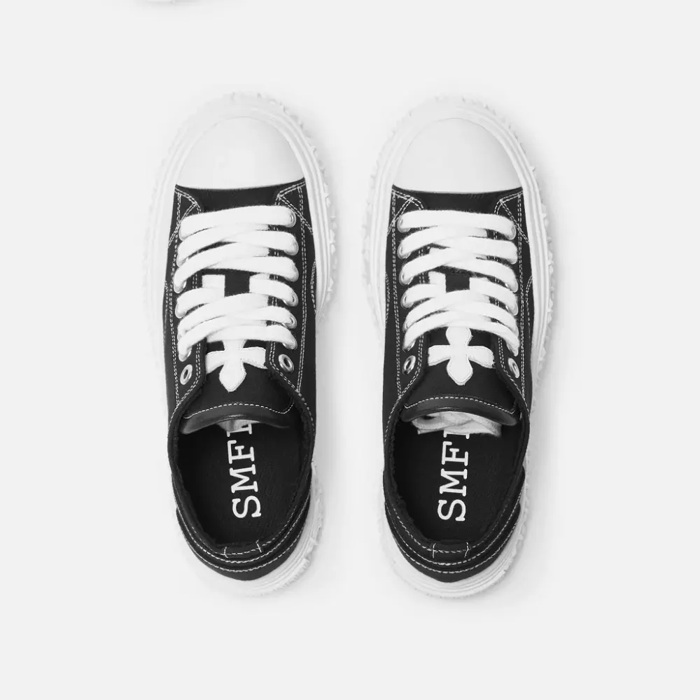 Alternative view of Giày SMFK Garden Vintage Skate Shoes 'Black White' S0001BW
