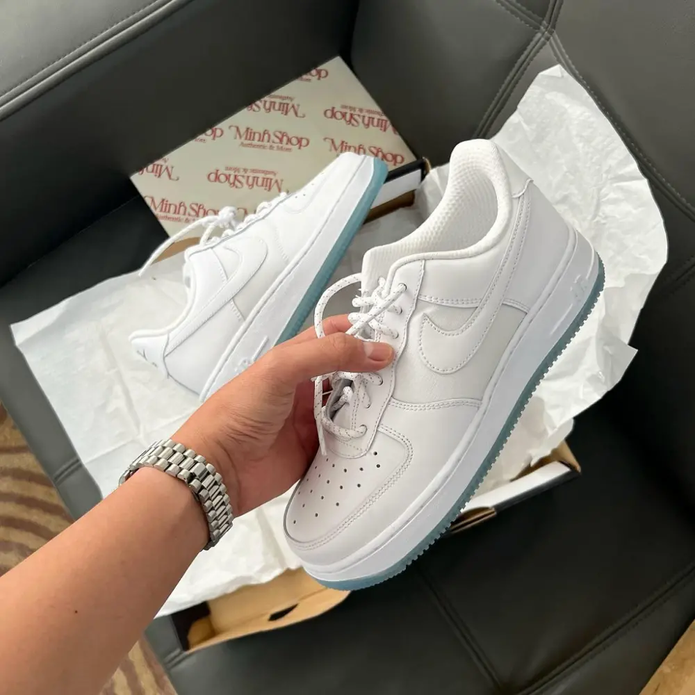 Giày Nike Air Force 1 '07 ' White Icy Blue ' FV0383-100 - Ảnh 6