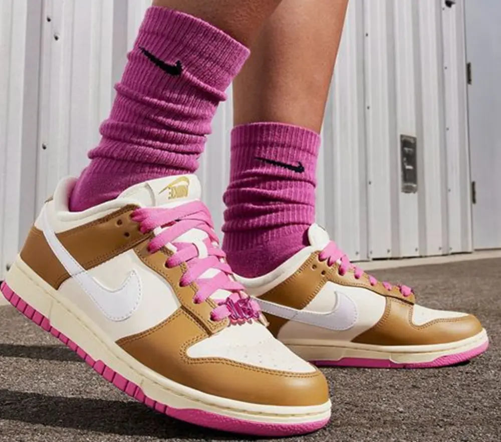 Giày Nike Dunk Low SE 'Dance Bronzine Pink' FD8683-700 - Ảnh 3