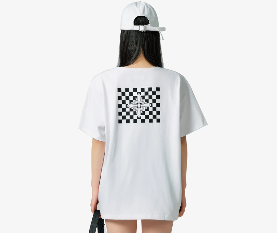 Áo SMFK Grid 'Black White' Tee CT002WS - Ảnh 3
