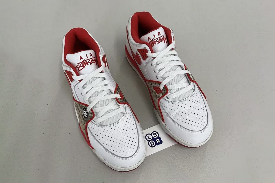 Giày Nike Air Flight 89 Low SP 'Stussy Habanero Red' FD6475-101 - Ảnh 4