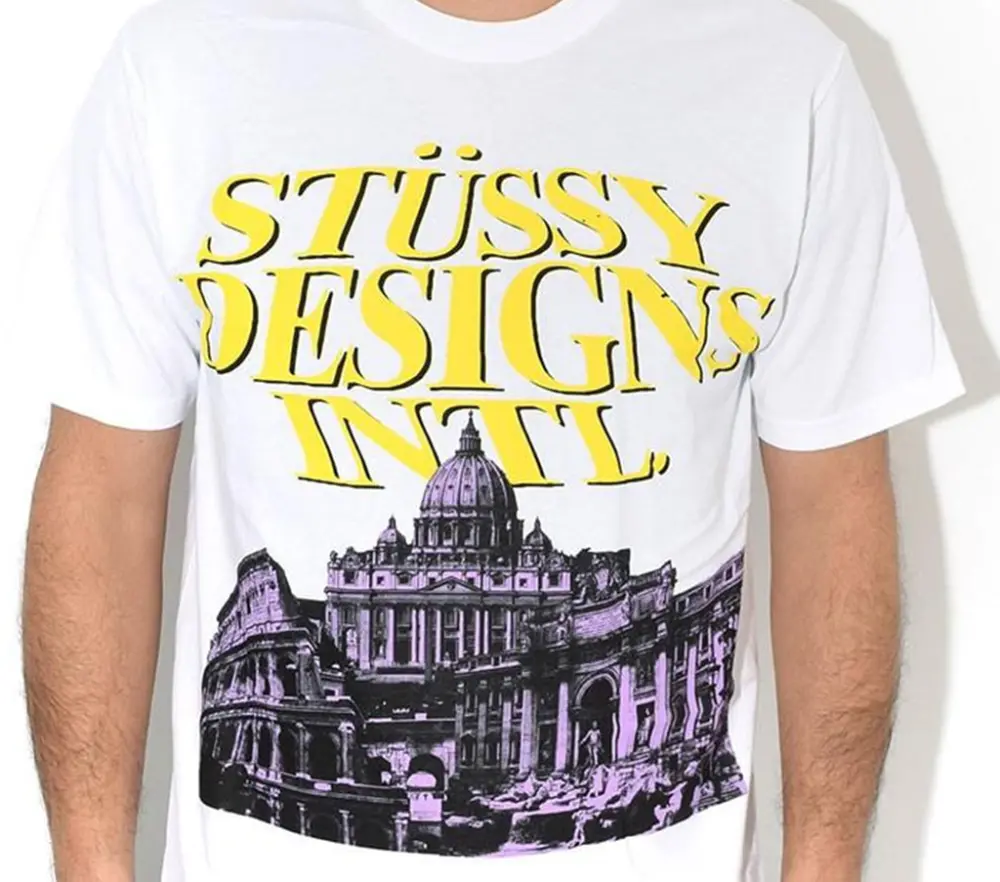 Alternative view of Áo Stussy Rome Tee 'White' 1904512