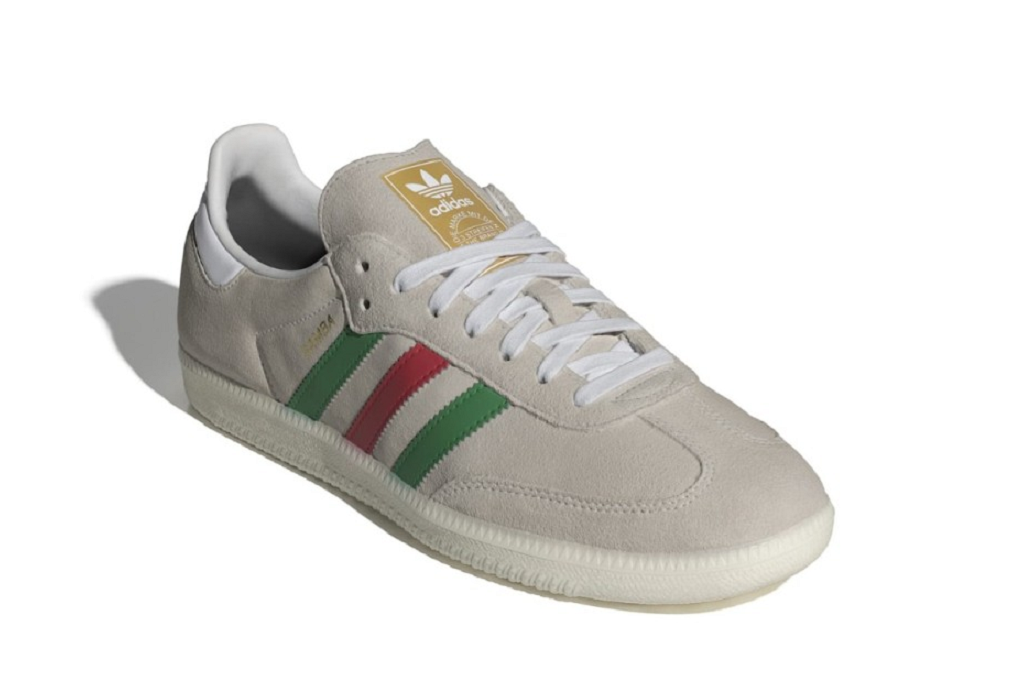 Giày Adidas Samba OG 'Crystal White Green Scarlet' IG1826 - Ảnh 8