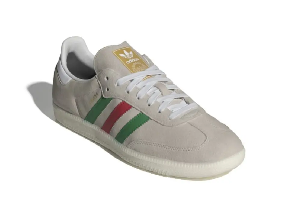 Giày Adidas Samba OG 'Crystal White Green Scarlet' IG1826 - Ảnh 8