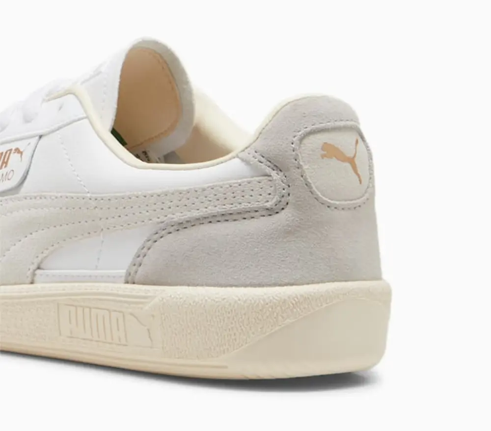 Giày PUMA Palermo Leather 'White Cool Light Grey' 396464-02 - Ảnh 4