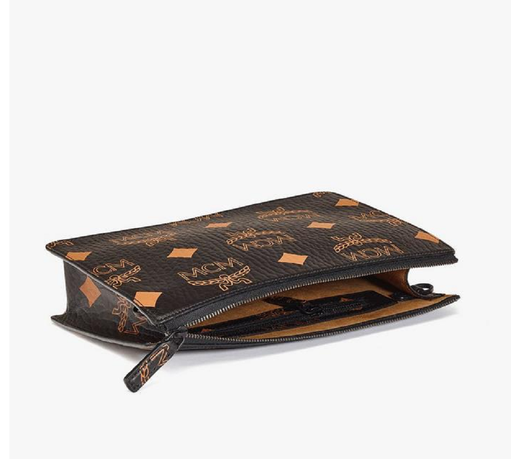 Túi Wristlet Zip Pouch Chain Maxi Visetos MYZDATA01BK001 - Ảnh 3