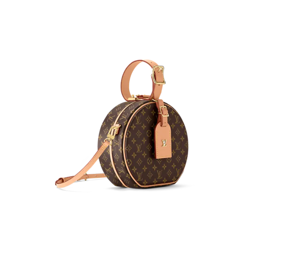 Túi Louis Vuitton Petite Boite Chapeau Monogram Coated Canvas 'Brown' M43514 - Ảnh 3