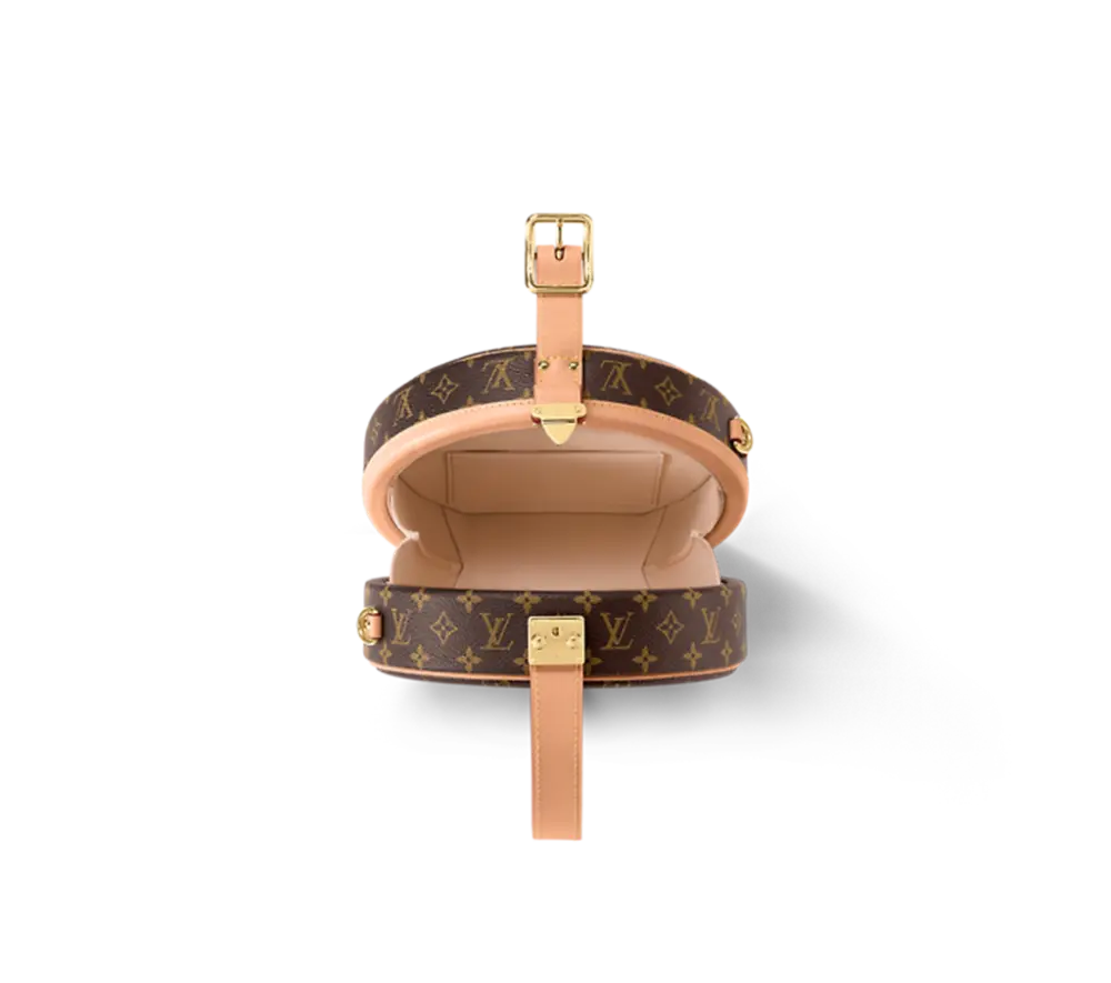 Túi Louis Vuitton Petite Boite Chapeau Monogram Coated Canvas 'Brown' M43514 - Ảnh 4