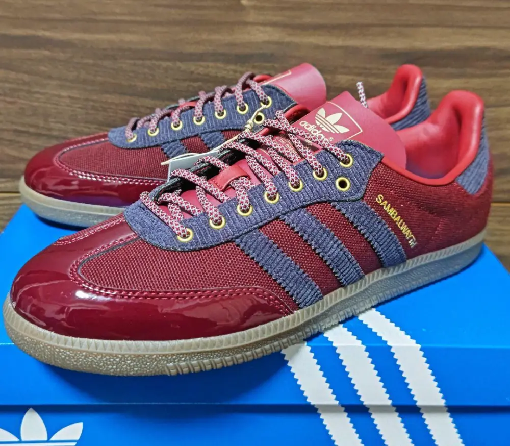 Giày Adidas x ALWAYTH Samba OG 'College Burgundy' IH5187 - Ảnh 4