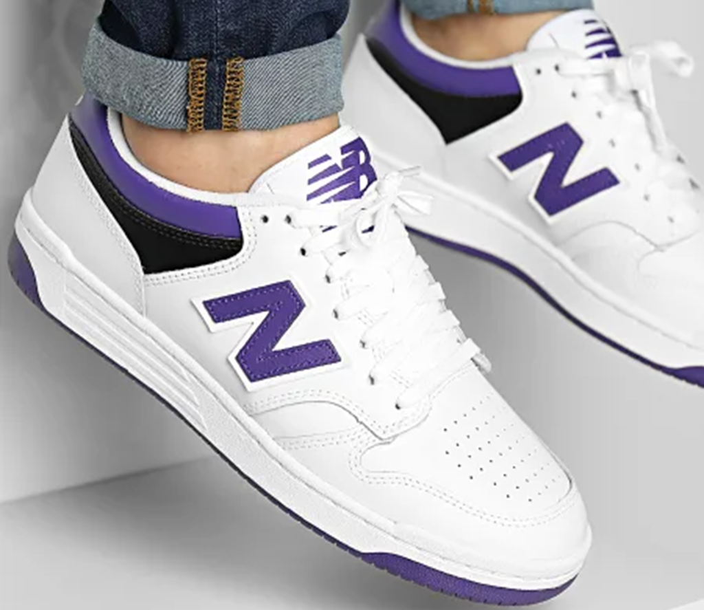 Giày New Balance 480 'White Prism Purple' BB480LPB - Ảnh 6