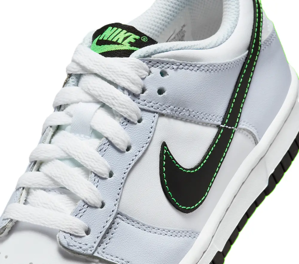 Giày Nike Dunk Low GS 'Grey Green Strike' FB9109-107 - Ảnh 4