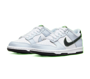 Alternative view of Giày Nike Dunk Low GS 'Grey Green Strike' FB9109-107