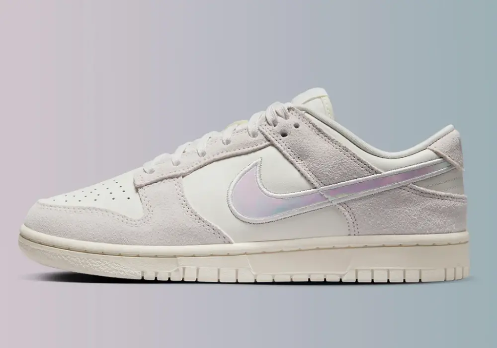 Giày Nike Dunk Low 'Sail Iridescent Swoosh' HF5074-133 - Ảnh 6