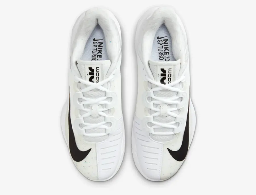 Giày Nike Court x Naomi Osaka Air Zoom GP Turbo HC ‘White Black’ DX6956-100 - Ảnh 4