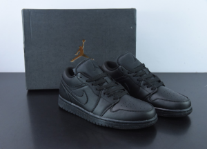 Alternative view of Giày Nike Air Jordan 1 Low 2022 'Triple Black' 553558-093