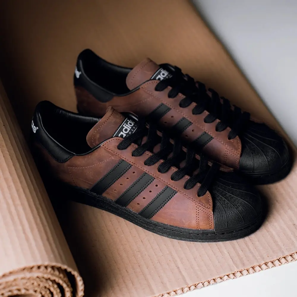 Giày Adidas Superstar 82 'Brown Black' IF9034 - Ảnh 3