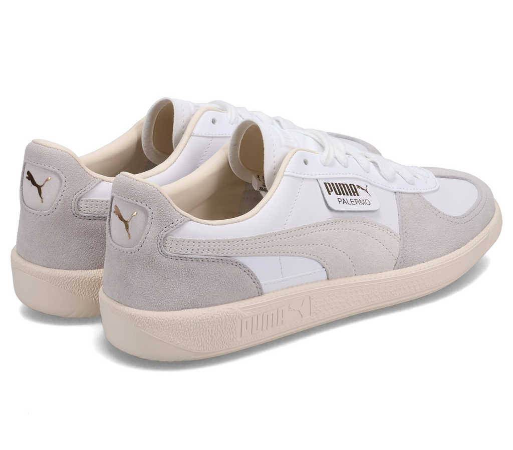 Giày PUMA Palermo Leather 'White Cool Light Grey' 396464-02 - Ảnh 3