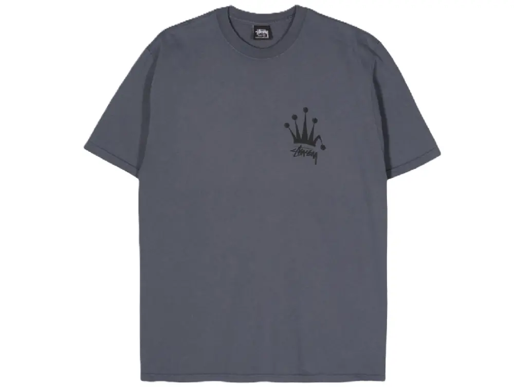 Áo Stussy Regal Crown Pigment Dyed Tee 'Grey' 1905002