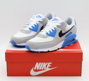 Alternative view of Giày Nike Air Max 90 'Grey/Photo Blue' FN6958-102