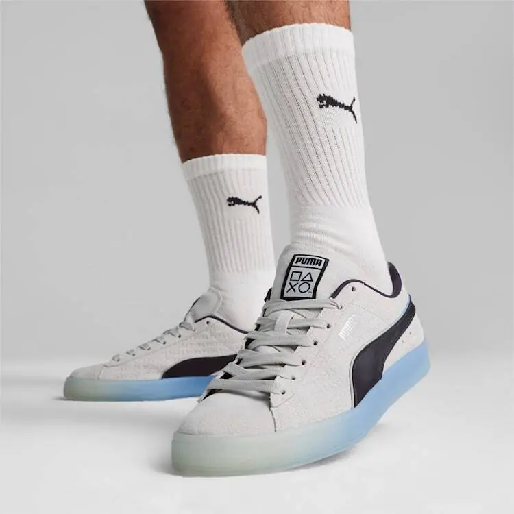 Alternative view of Giày Puma Suede Playstation Glacial Grey 396246-01