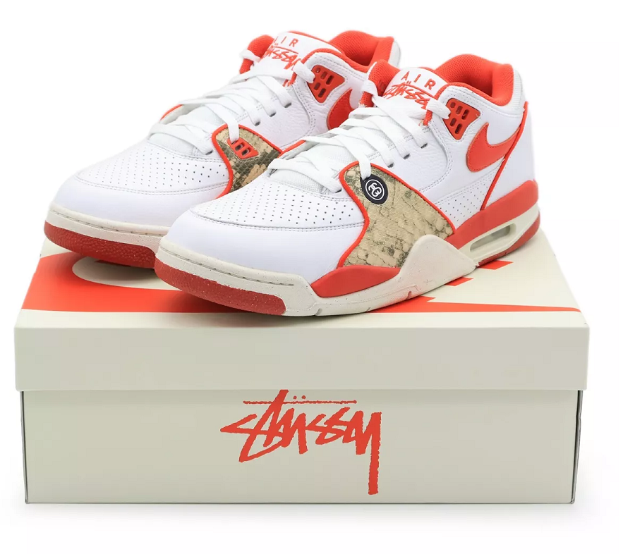 Giày Nike Air Flight 89 Low SP 'Stussy Habanero Red' FD6475-101 - Ảnh 2