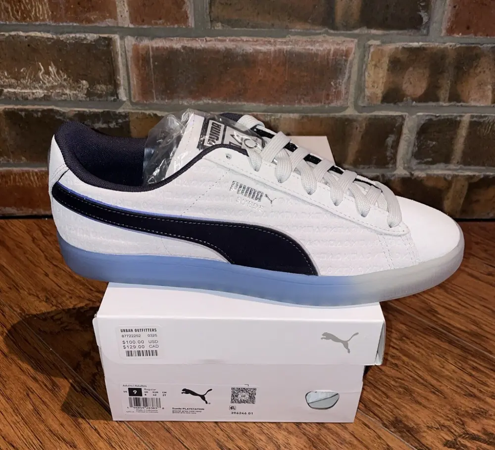 Giày Puma Suede Playstation Glacial Grey 396246-01 - Ảnh 5