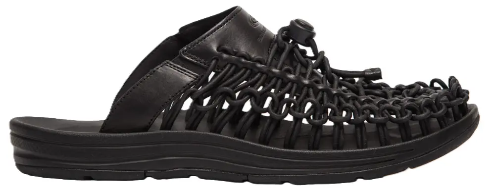 Dép Keen Uneek Premium Leather Slide 'Black' 1024902