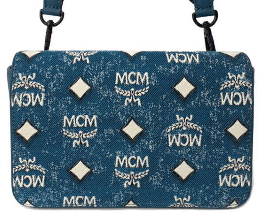 Túi MCM Arren Hobo In Vintage Jacquard 'Denim' MXZDSTA01LE001 - Ảnh 3