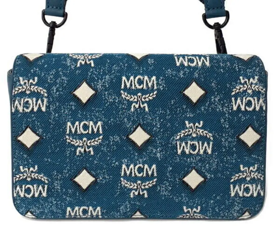 Túi MCM Arren Hobo In Vintage Jacquard 'Denim' MXZDSTA01LE001 - Ảnh 3